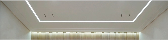 Диффузор под покраску скрытого монтажа SECRET SOFT FRAME 125/150 с приточно-вытяжным вентилятором